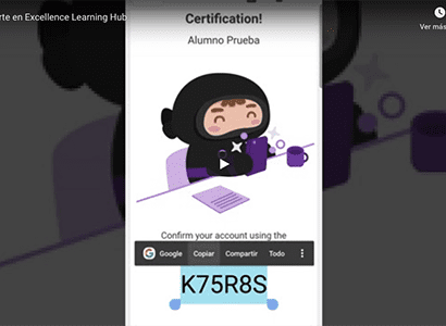 Registro en Excellence Learning Hub